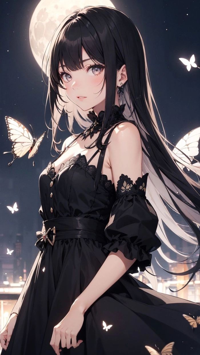 Ảnh Anime girl den huyen