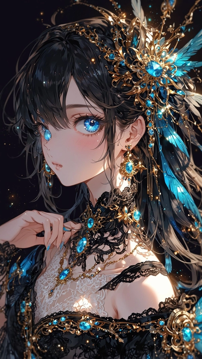 Ảnh Anime toc den lạnh lùng