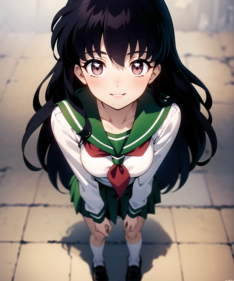 Ảnh Higurashi Kagome cuoi mim