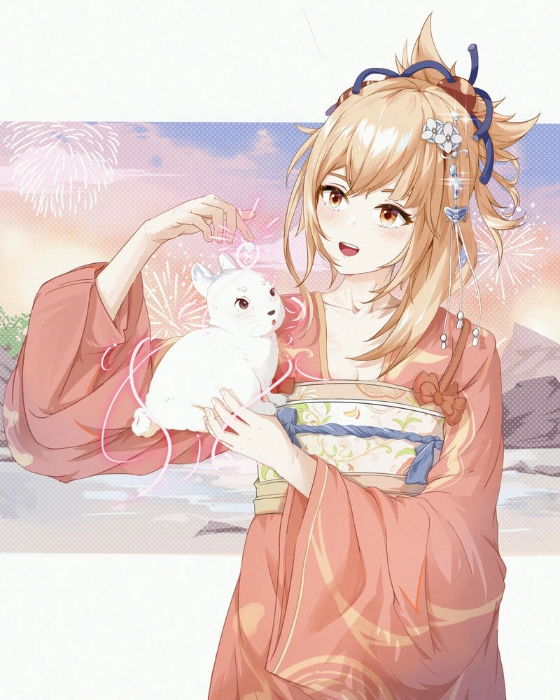 Ảnh Naganohara Yoimiya dễ thương xinh xắn