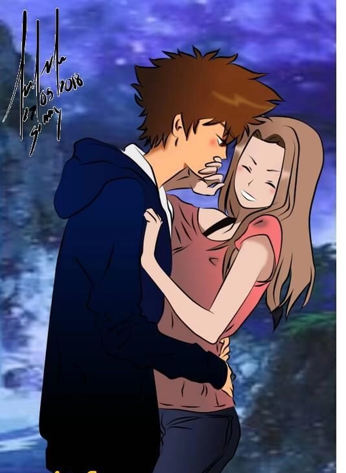 Ảnh Taichi va Mimi cute ngay tho