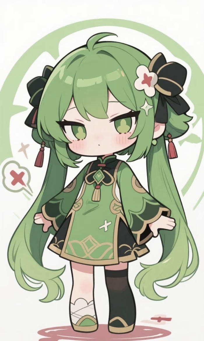 Ảnh anime chibi voi trang phuc dac sac