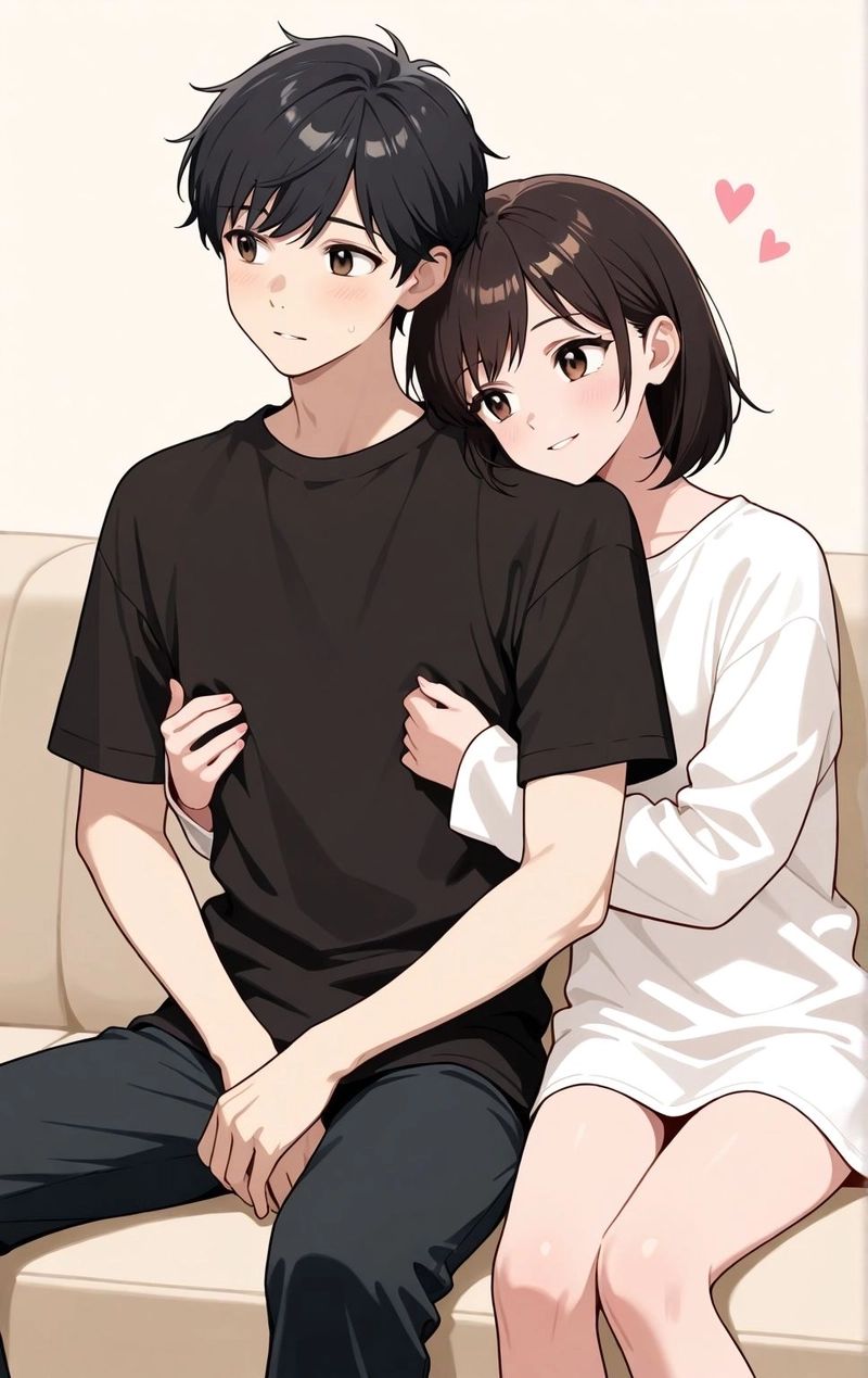 Ảnh anime couple nhẹ nhàng