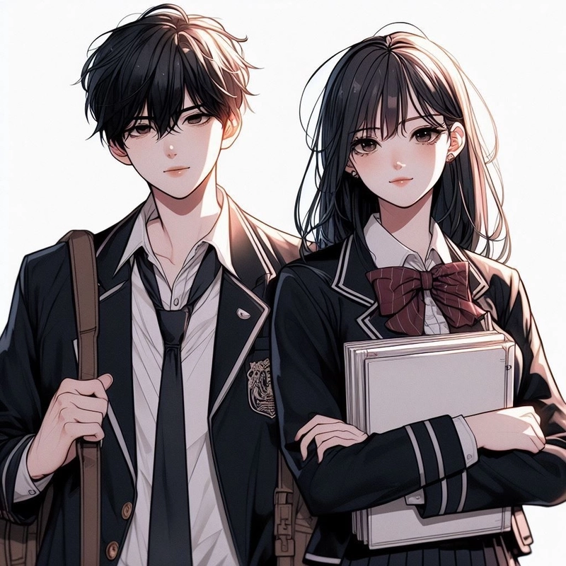 Ảnh anime lang man cặp đôi ngầu