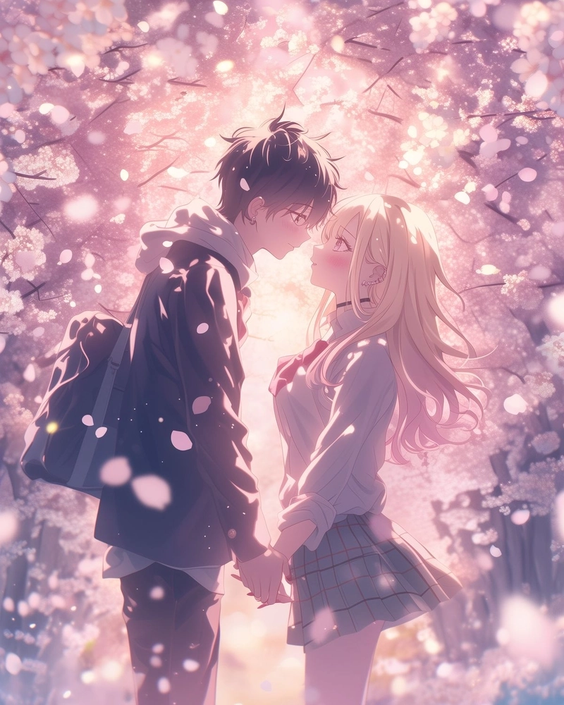 Ảnh anime nắm tay buon