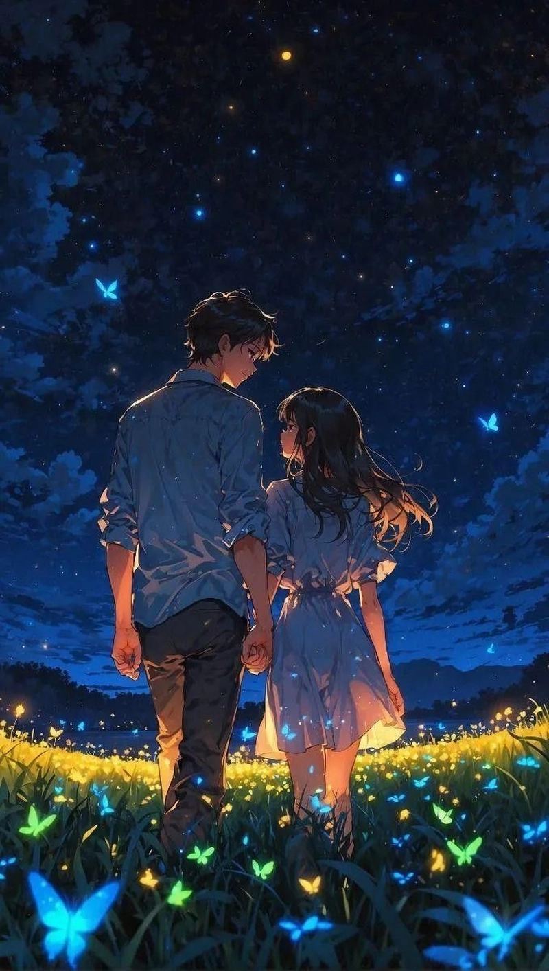 Ảnh anime nắm tay cute