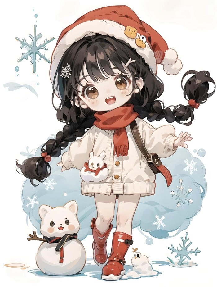 Ảnh anime nu chibi co khuon mat biểu cảm ngay tho