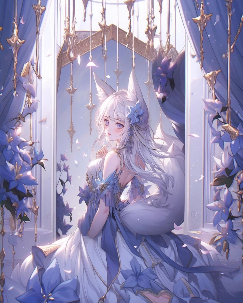 Ảnh anime nu ho ly toc tim