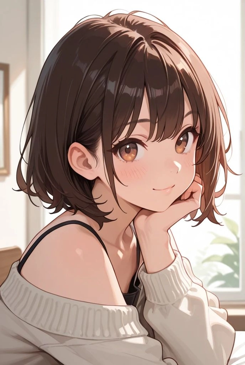 Ảnh anime nu toc ngan