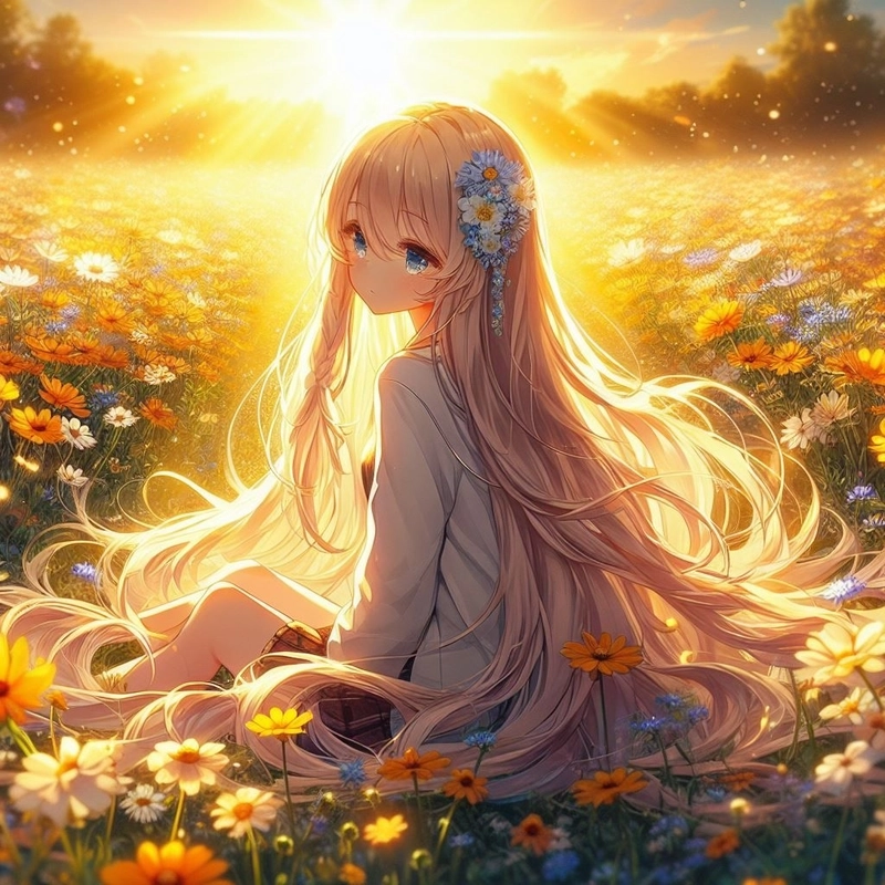 Ảnh anime vang don gian