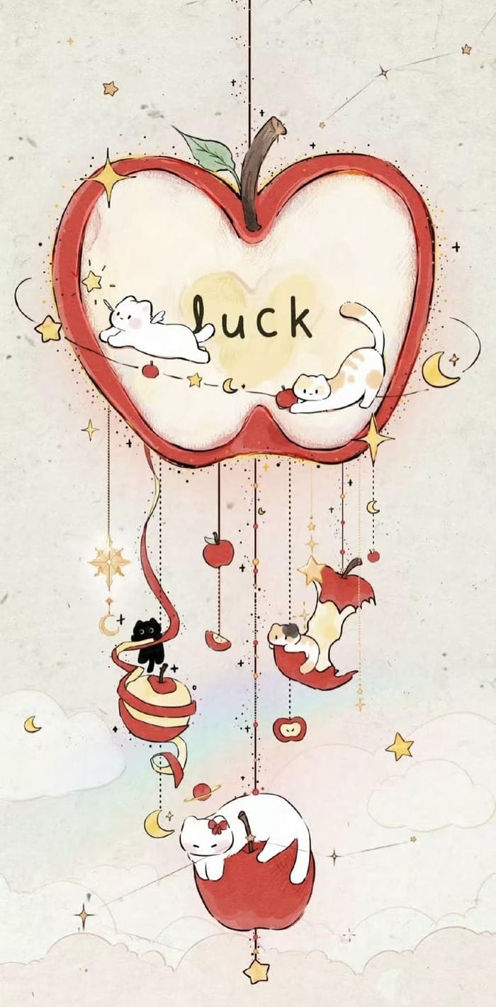 Ảnh hình nền chibi cute ve bang tay nghe thuat đẹp mắt