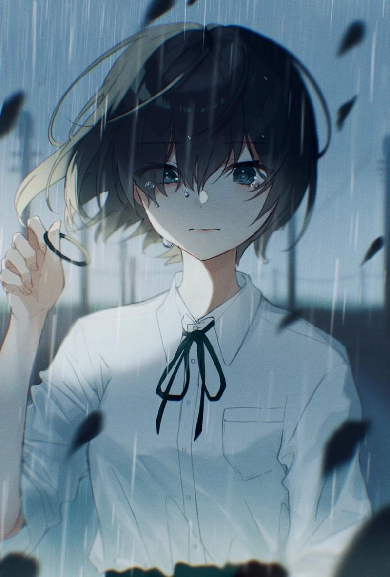 Ảnh hoạt hình cô gái buon