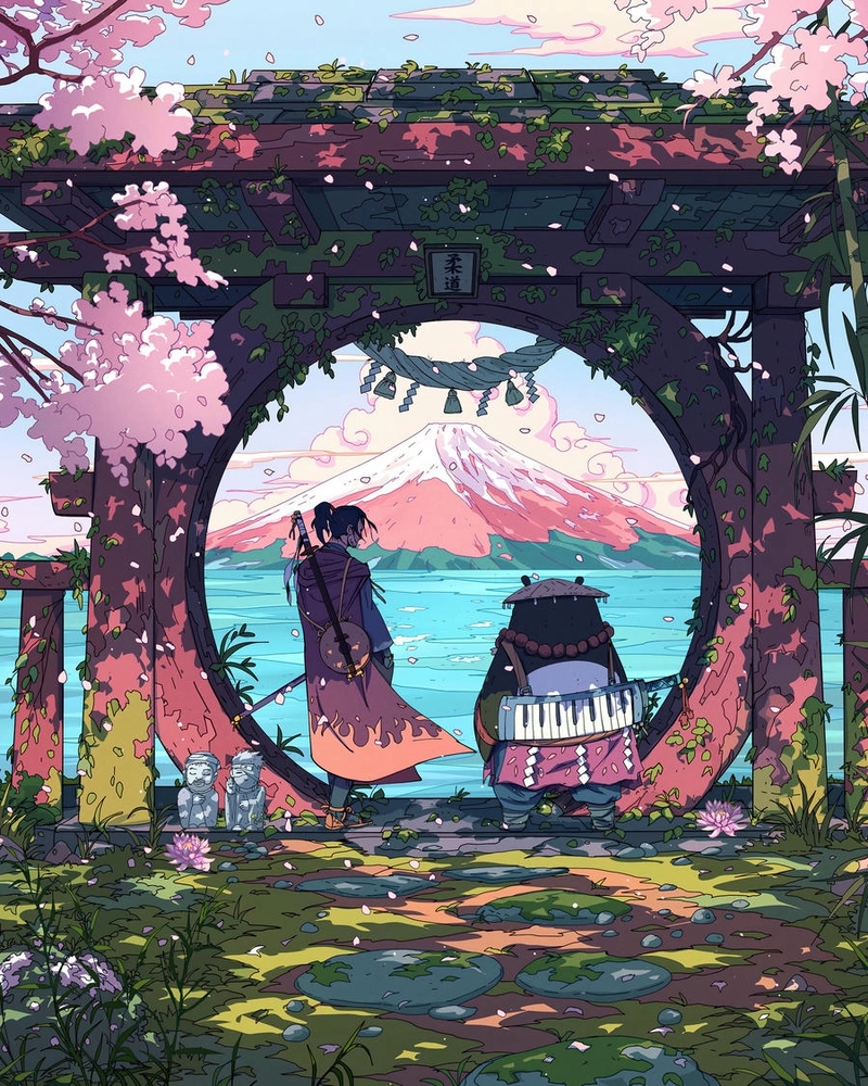 Ảnh samurai anime phong cách