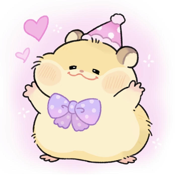 Bức ảnh hamster hoạt hình trong mum mim