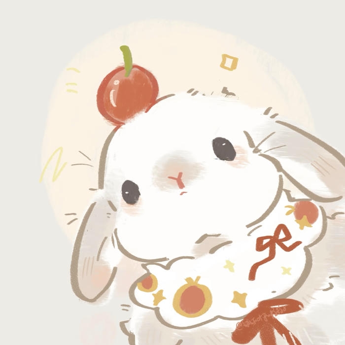 Bức ảnh tho chibi mau sac trong treo