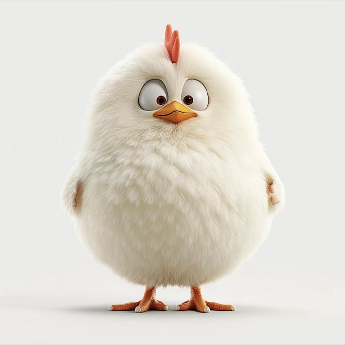 Chu ga chibi ve đáng yêu danh cho thieu nhi