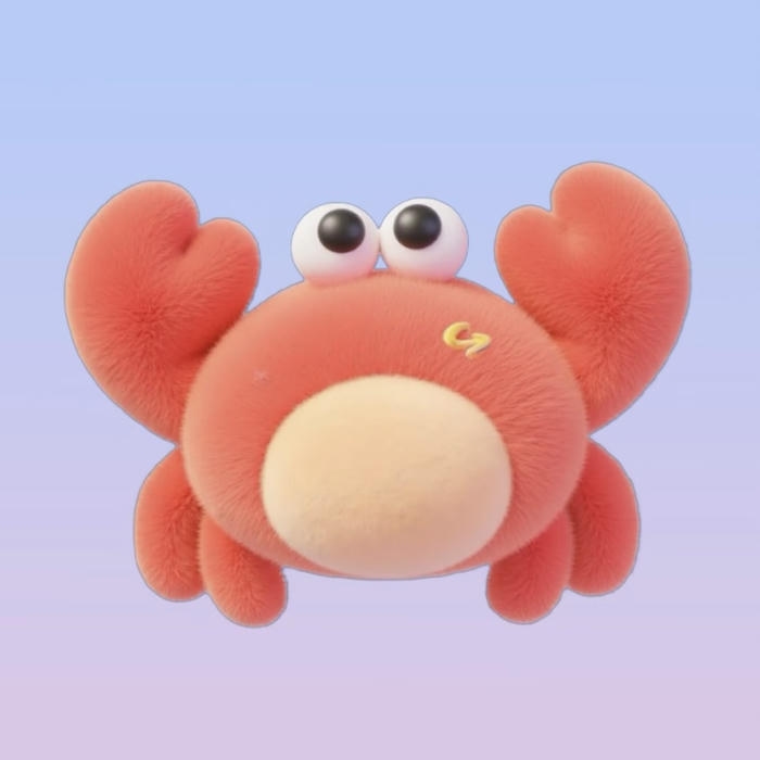 Cua chibi co biểu cảm hoi ngo ngan