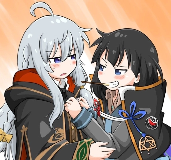 Elaina va Saya biểu cảm đáng yêu