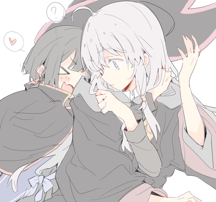 Elaina x Saya chup hình đáng yêu