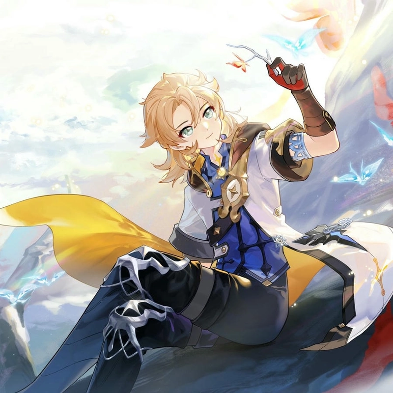 Hình Albedo đẹp trai tự nhiên