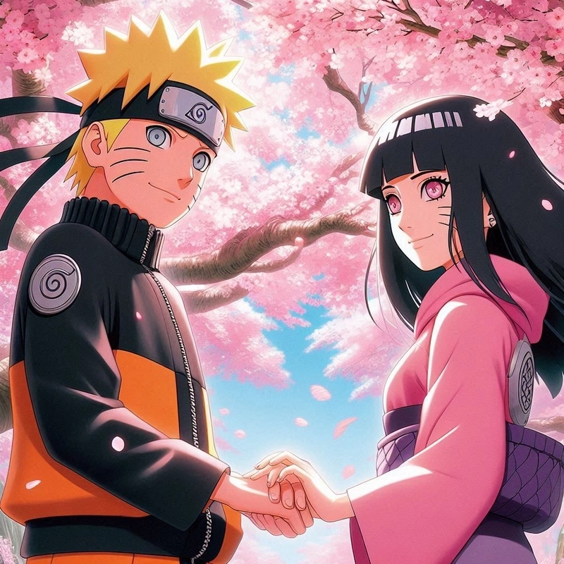 Hình Hinata va Naruto dễ thương ngọt ngào