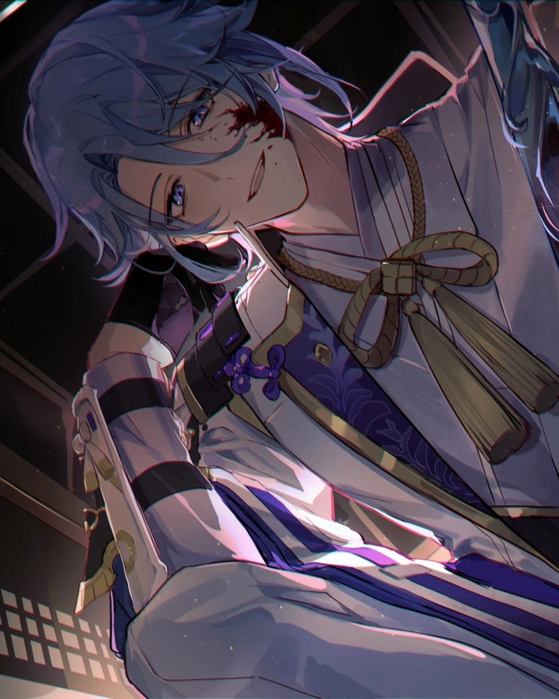 Hình Kamisato Ayato cực ky ngầu