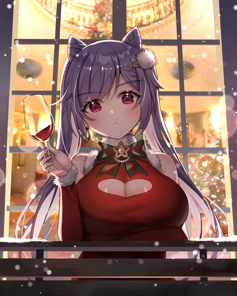 Hình Keqing đáng yêu cute