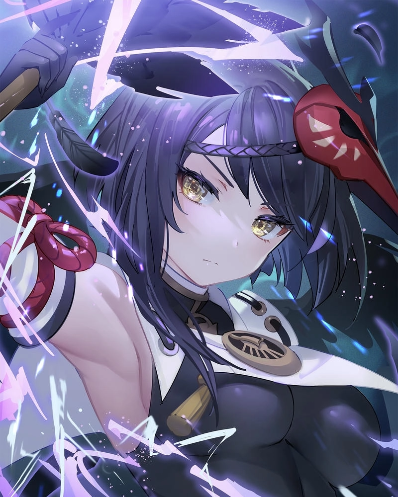 Hình Kujou Sara anime đáng yêu