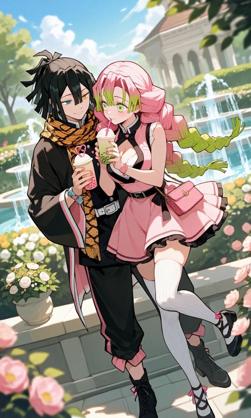 Hình Obanai va Mitsuri me hoac