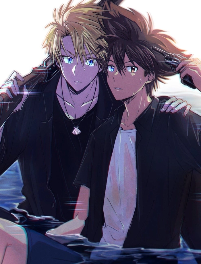 Hình Taichi x Yamato anime dễ thương