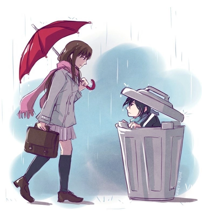 Hình ảnh Yato va Hiyori đáng yêu