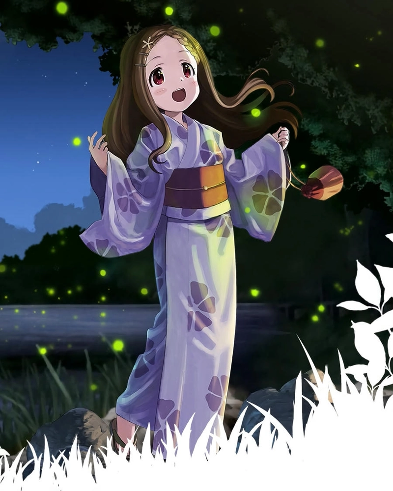 Hình anime kawaii mac kimono