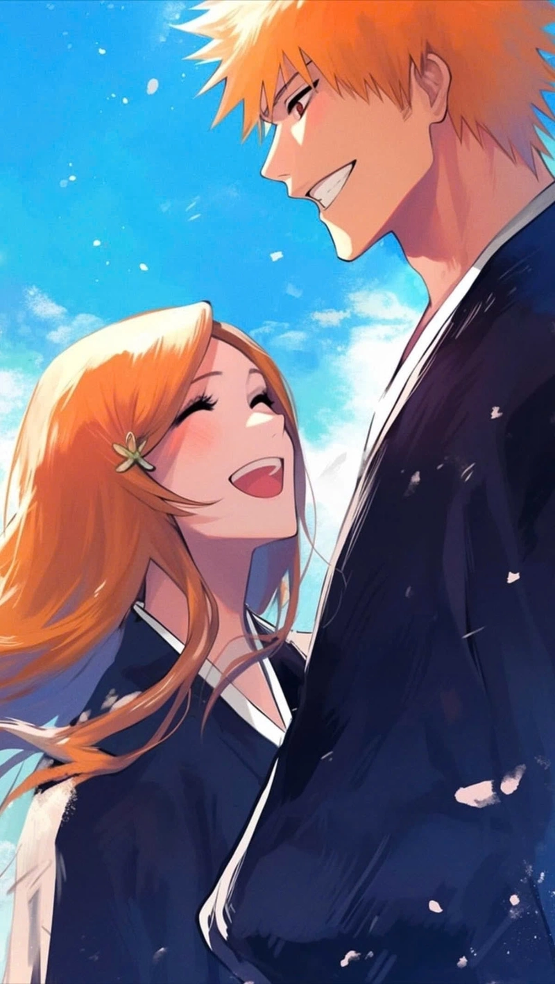 Hình nen Orihime Ichigo dễ thương