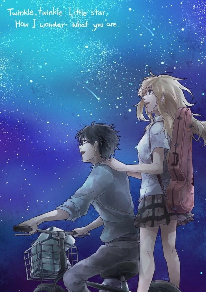 Kaori va Kousei anime dễ thương