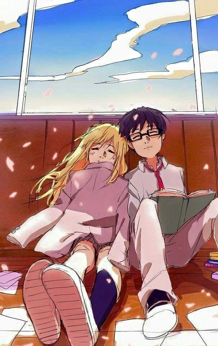 Kaori va Kousei hanh phuc