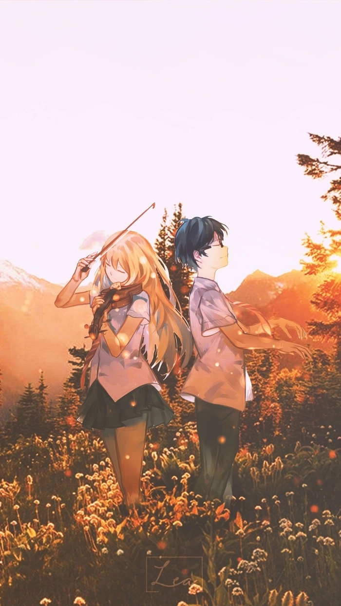 Kaori va Kousei tinh cam ngọt ngào