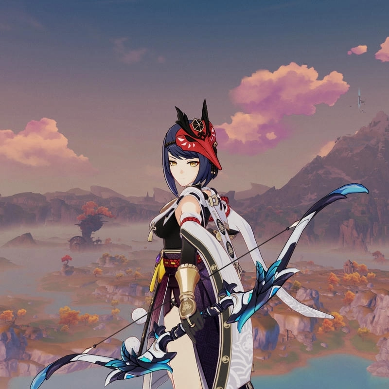 Kujou Sara xinh nhu tranh