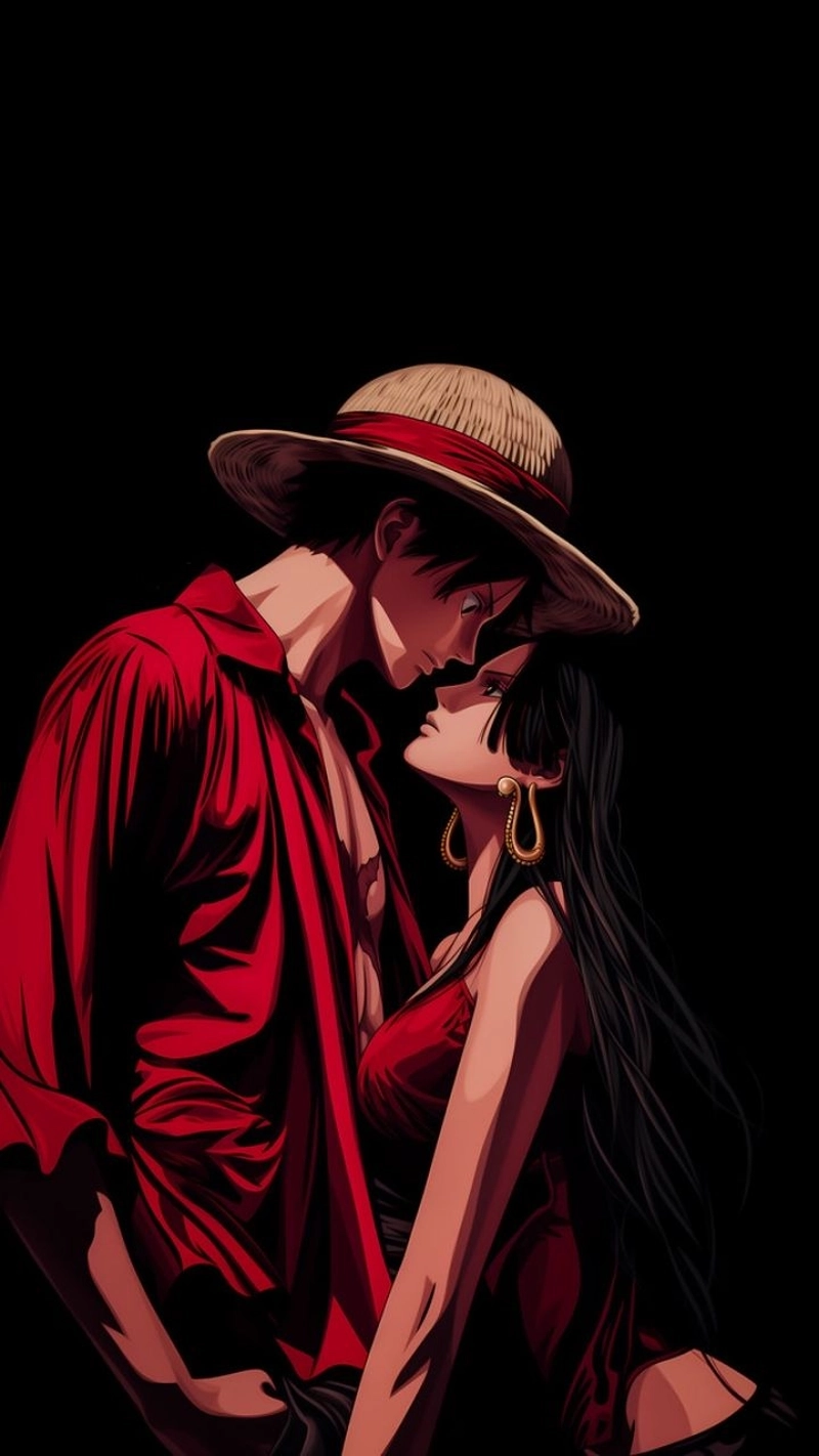 Luffy va Boa Hancock ngọt ngào