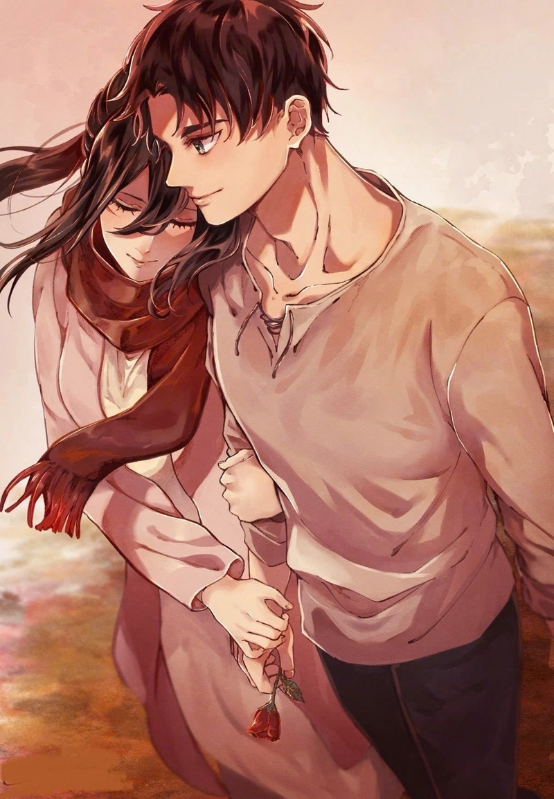 Mikasa va Eren tinh cam lang man