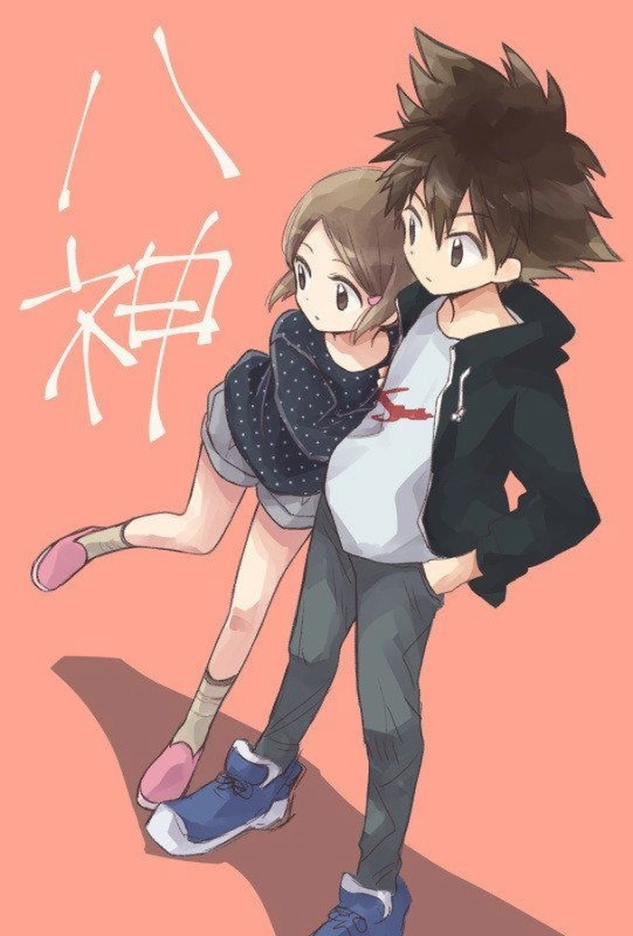 Taichi va Hikari lang man dễ thương