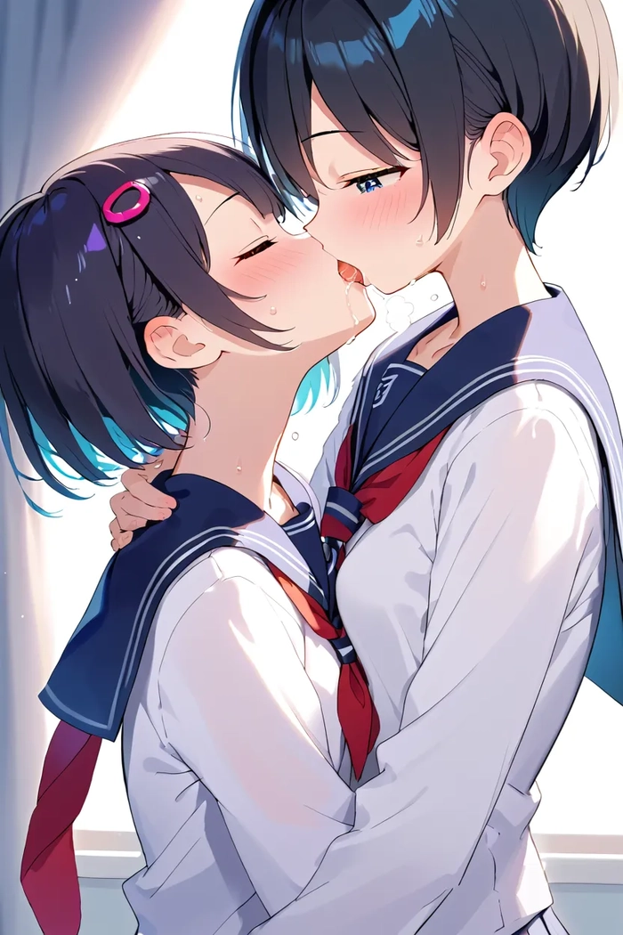 anh anime hôn nhau 14