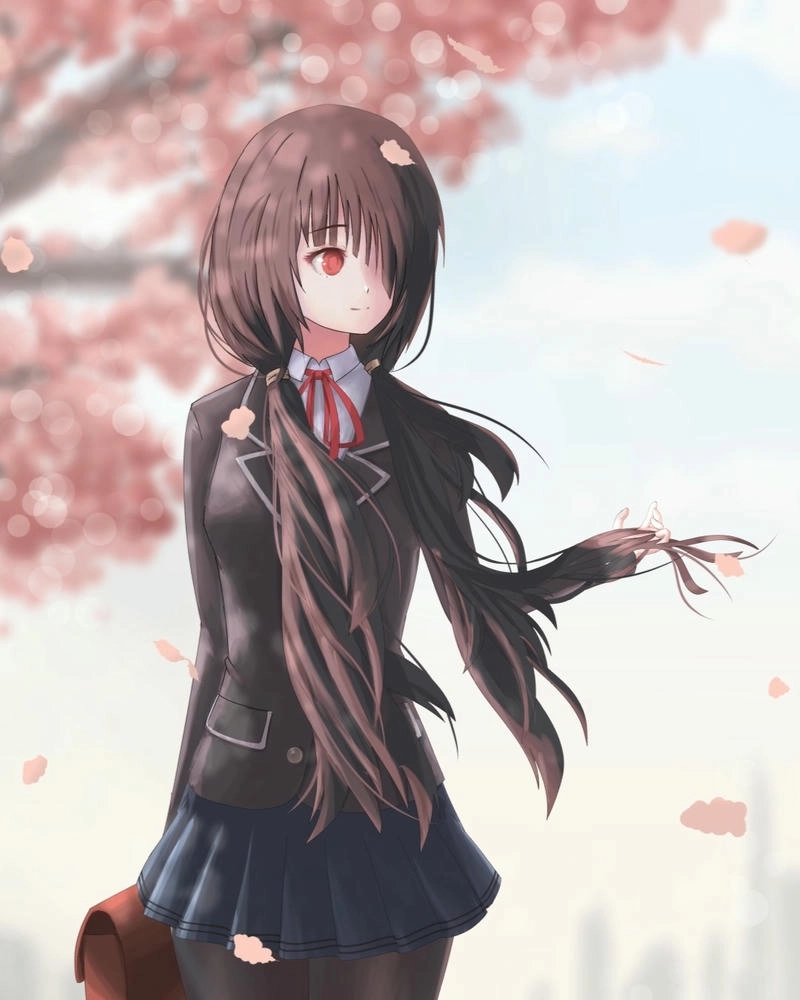 anh anime kurumi xinh xắn