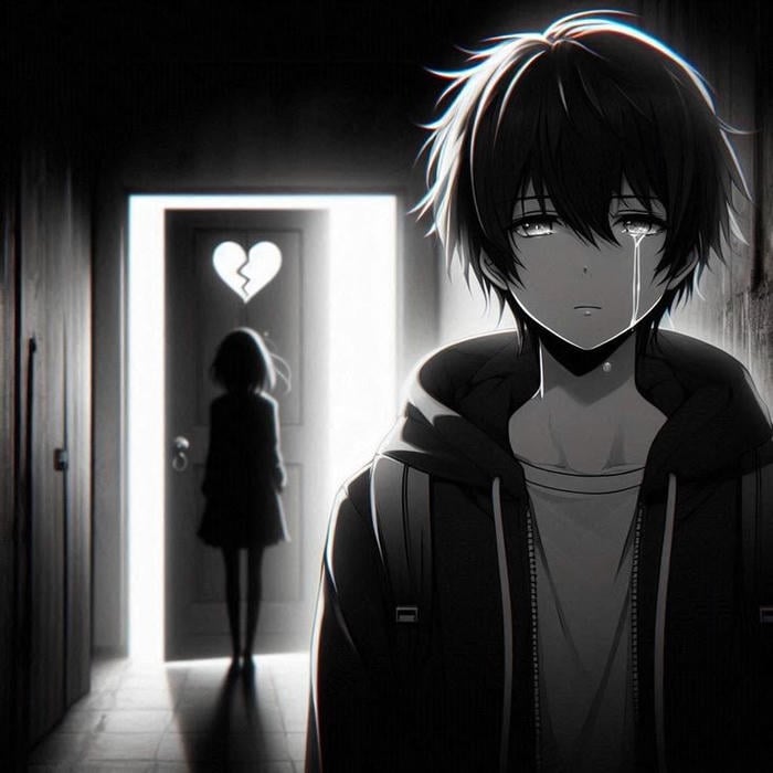 anh anime nam buon cảm giác mat mat