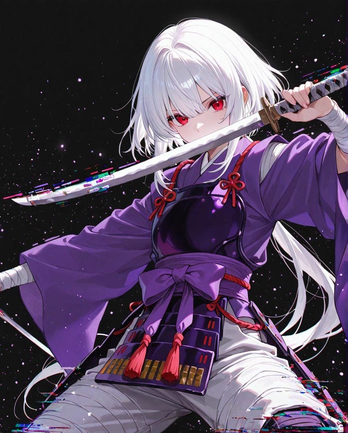 anh anime nu cầm kiếm duong chem ro