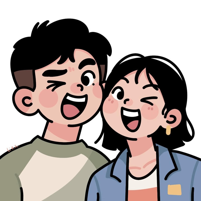 anh chibi đời yeu nhau tạo hình đáng yêu