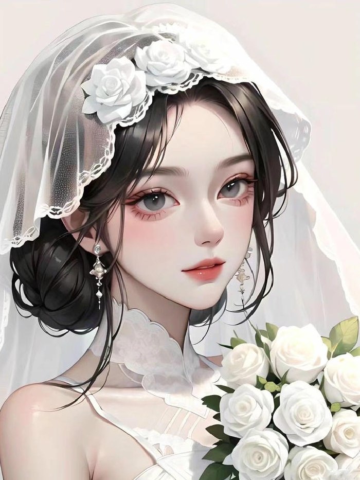 anh co dau chu re anime trong le thanh hon