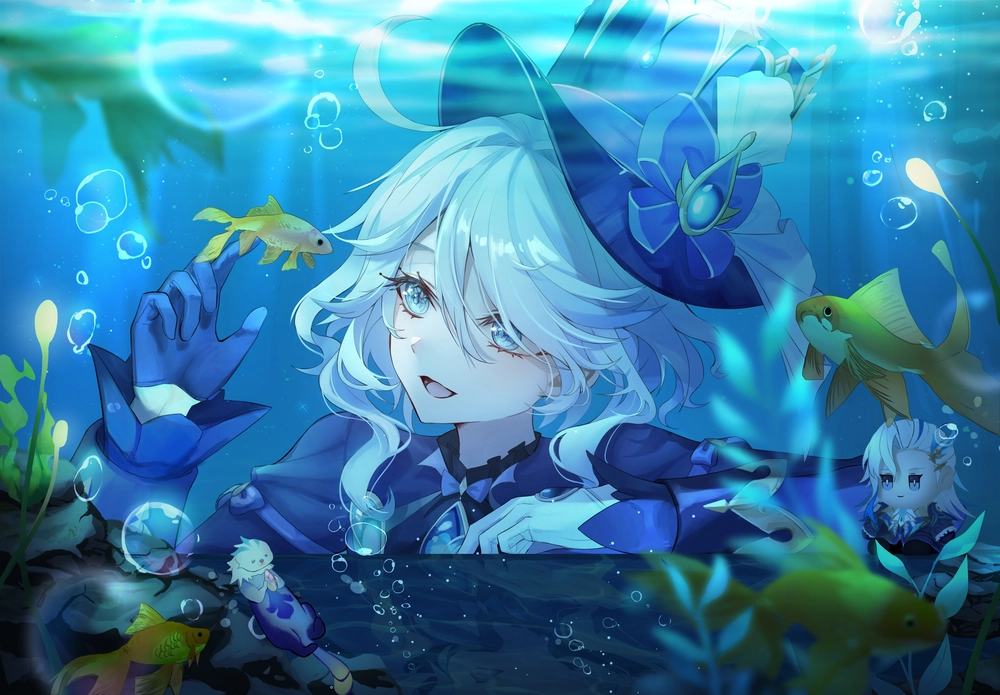 anime nu xanh duong 33