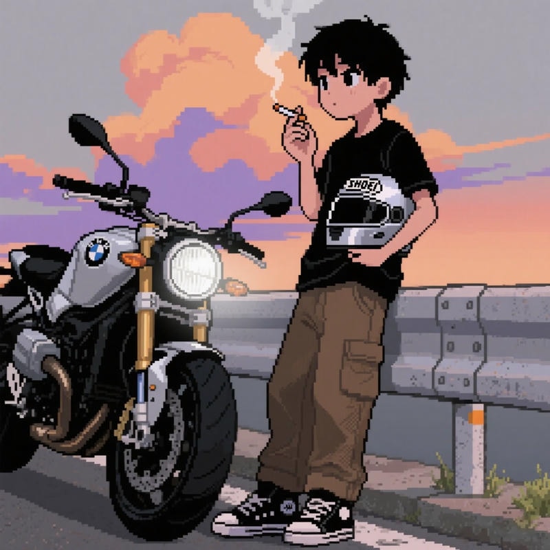 chibi nam dung mot minh ve lạnh lùng