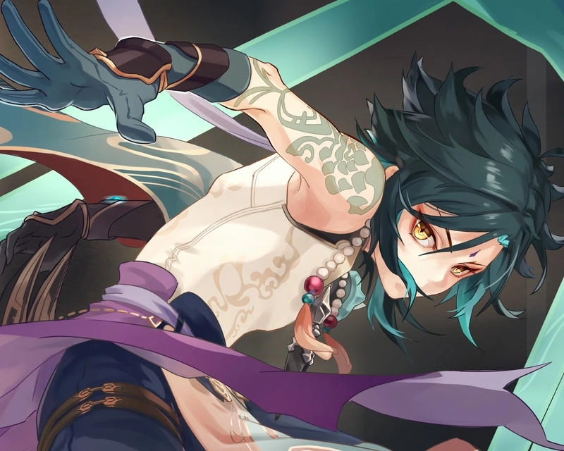 hình Xiao thần thái ngầu