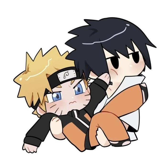 naruto x sasuke chibi cute